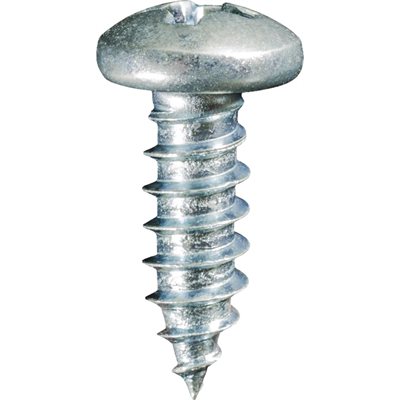 PHILLIPS PAN HEAD TAP SCREW #8 X 1/2 ZINC - ToPeCo Products